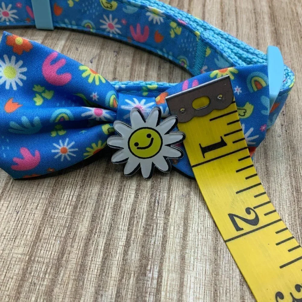 Top Paw NWOT Sunflower Bow Tie Adjustable Dog Collar - M